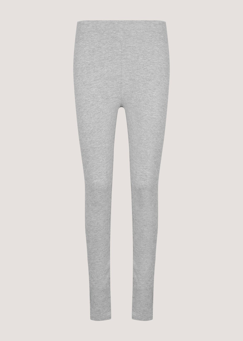 Grey Cotton Leggings