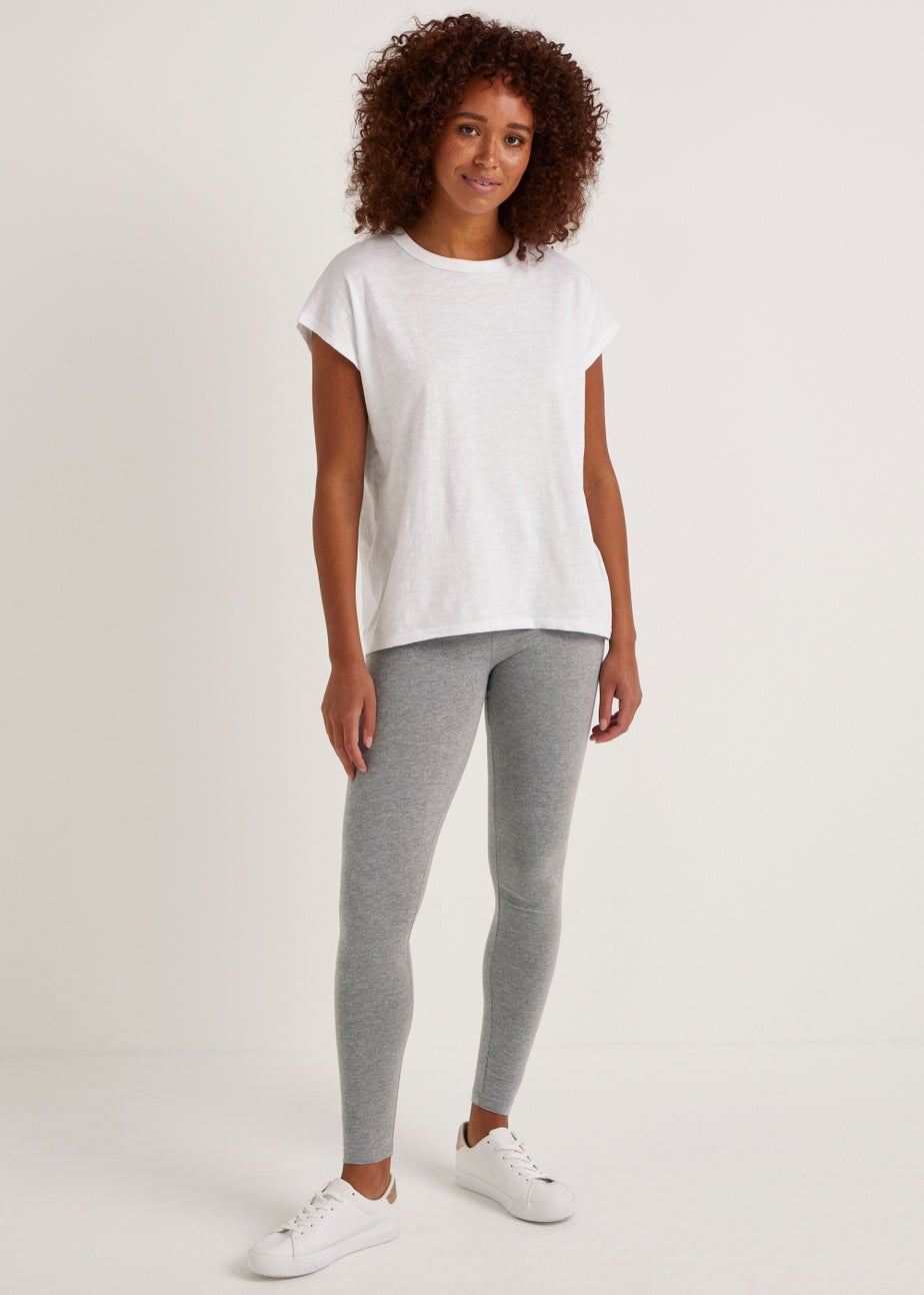 Grey Cotton Leggings