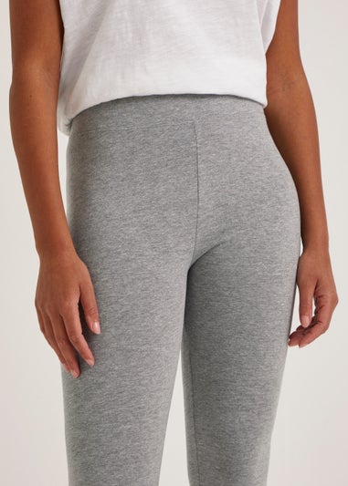 Grey Cotton Leggings