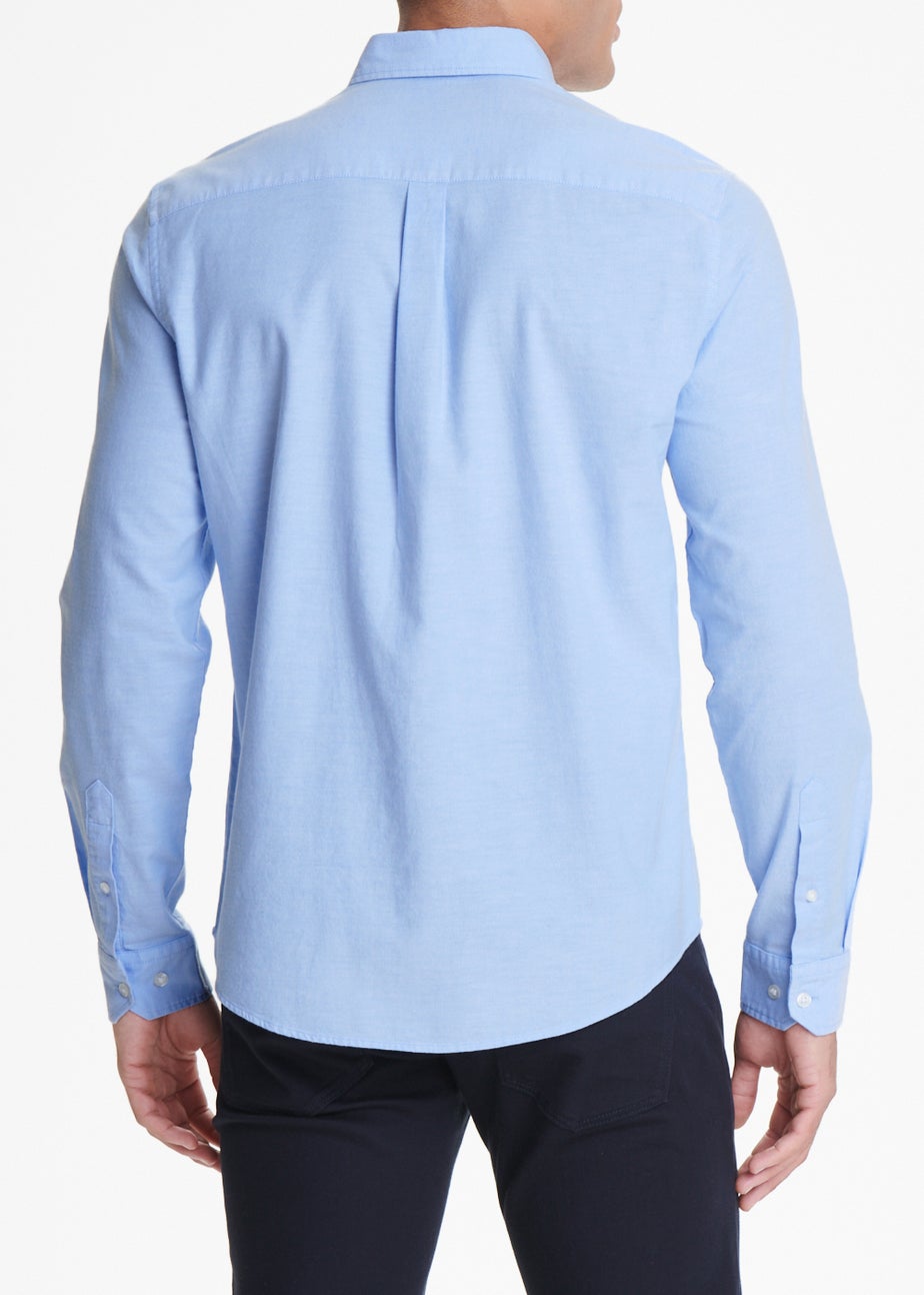 Blue Cotton Oxford Shirt