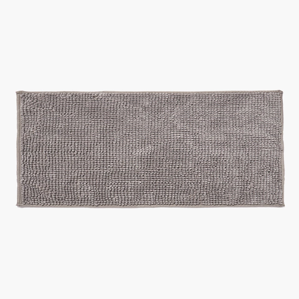 Grey Chenille Bath Mat