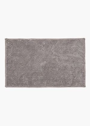 Grey Chenille Bath Mat