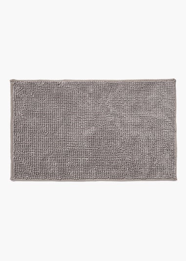 Grey Chenille Bath Mat