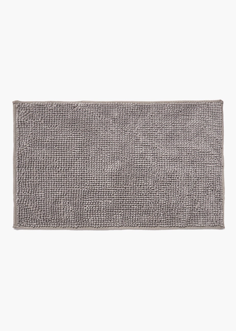 Grey Chenille Bath Mat