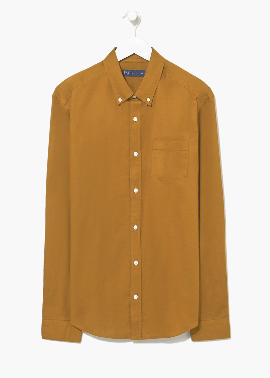 Orange Regular Fit Oxford Shirt