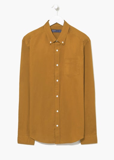 Orange Regular Fit Oxford Shirt