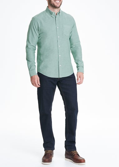 Green Cotton Oxford Shirt