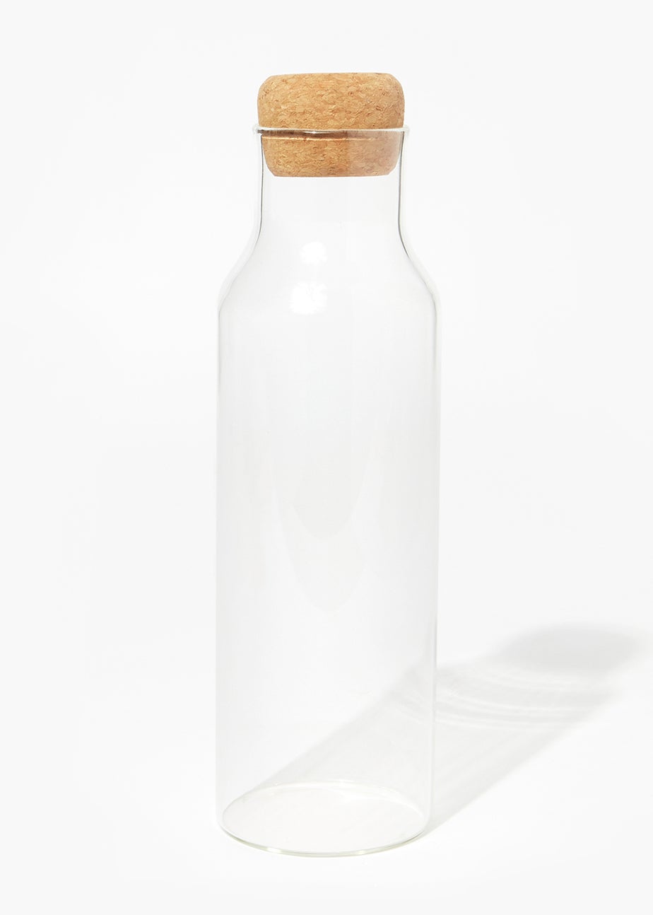 Large Cork Lid Glass Bottle (28cm x 8cm)