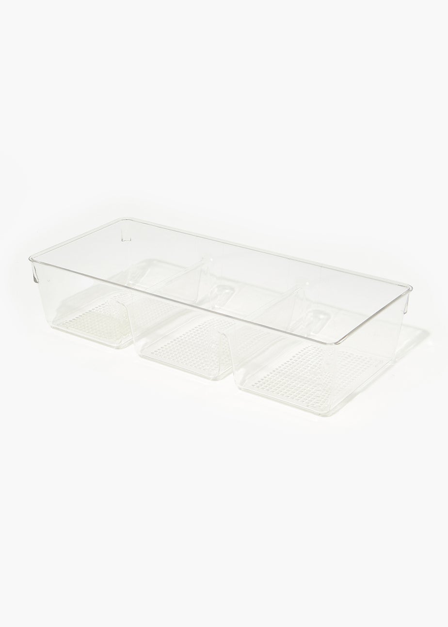 Clear Acrylic Wardrobe Organiser (34cm x 15cm x 7.5cm)