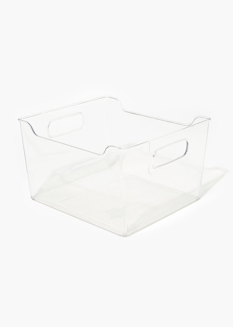 Clear Acrylic Wardrobe Large Storage Basket