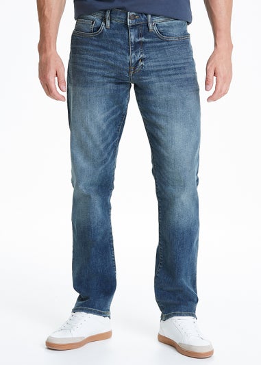 Dark Wash Stretch Straight Fit Jeans