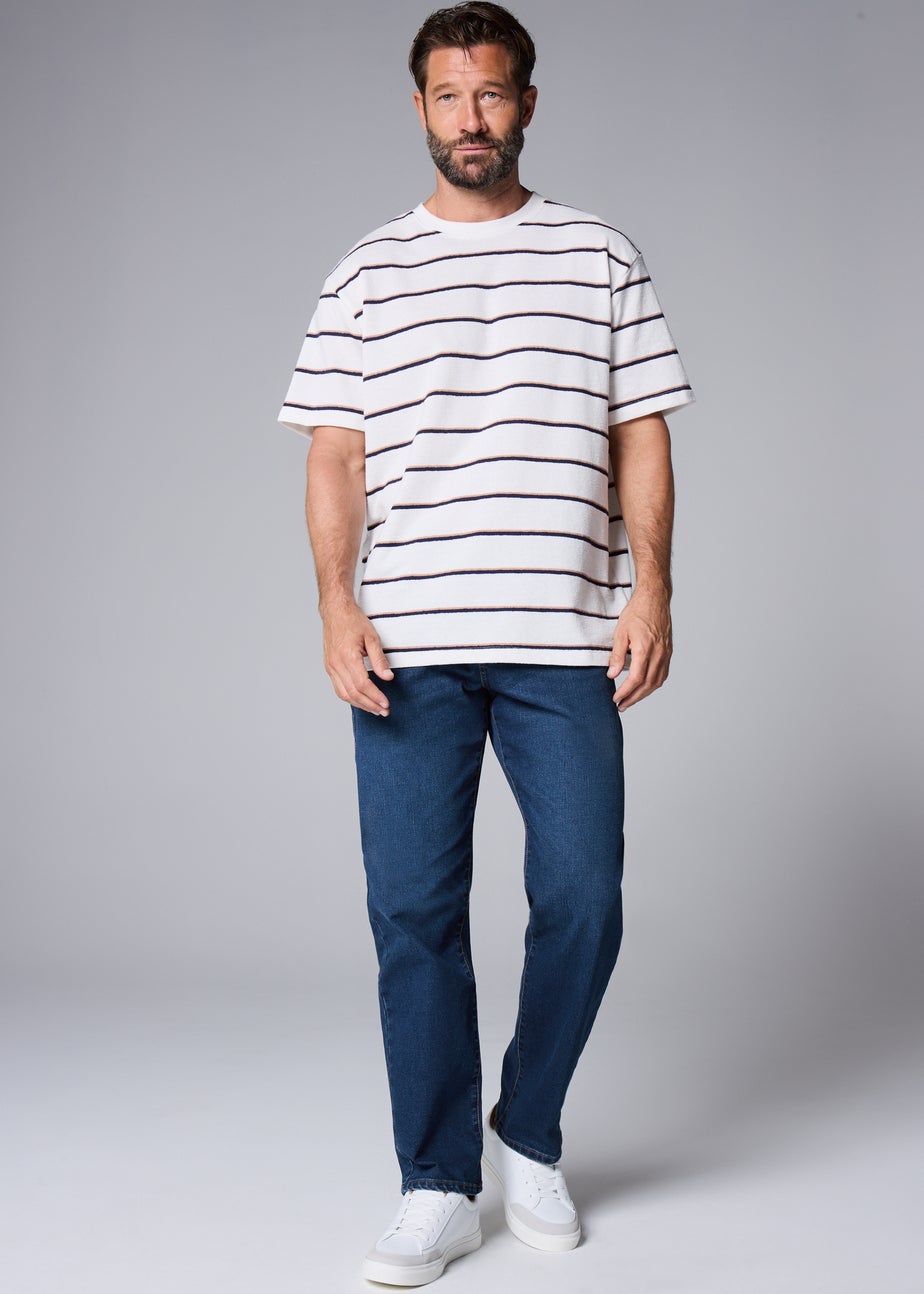 Dark Wash Stretch Straight Fit Jeans