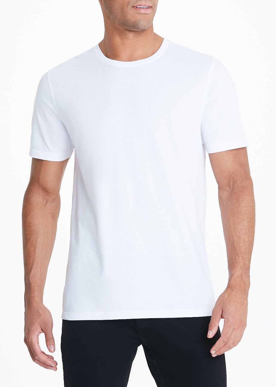 5 Pack White Crew Neck T-Shirts