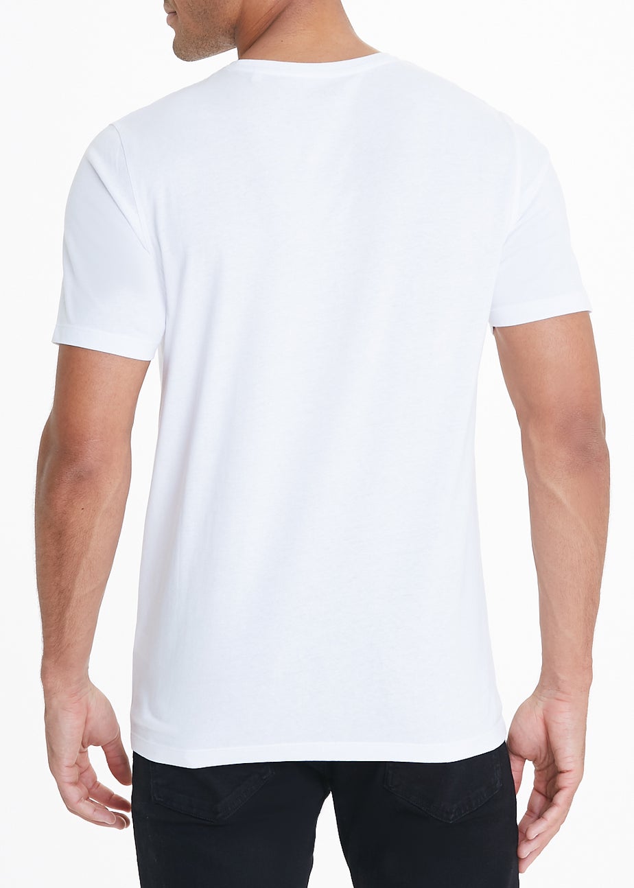 5 Pack White Crew Neck T-Shirts