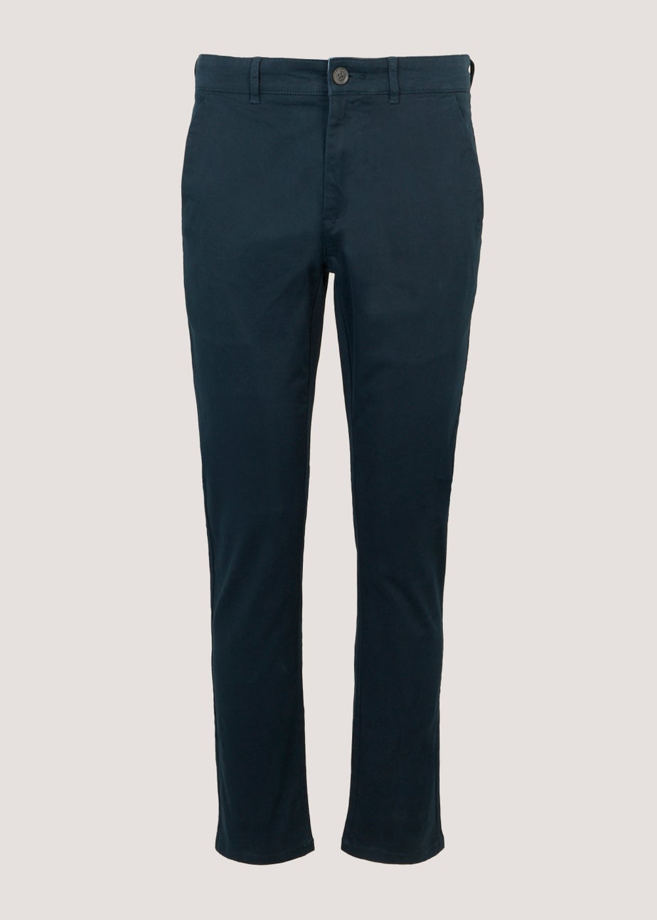 Navy Skinny Fit Stretch Chinos