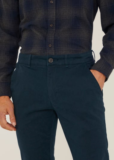 Navy Skinny Fit Stretch Chinos