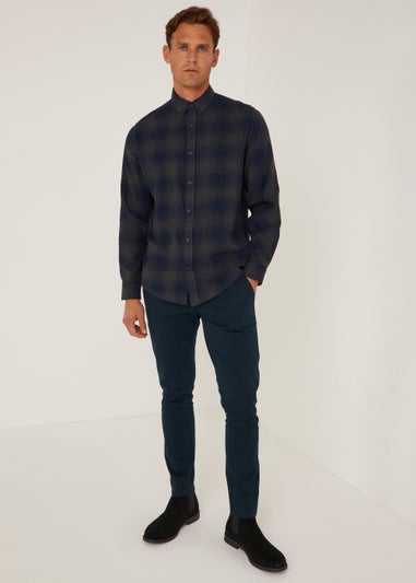 Navy Skinny Fit Stretch Chinos