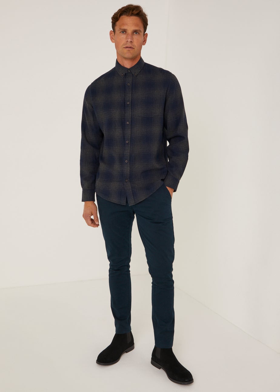 Navy Skinny Fit Stretch Chinos