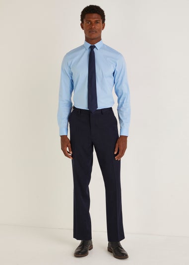 Taylor & Wright Blue Poplin Slim Fit Shirt