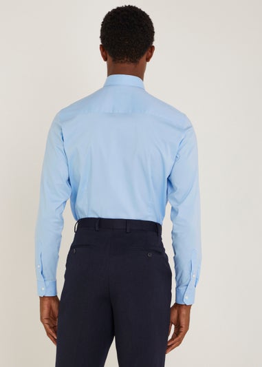 Taylor & Wright Blue Poplin Slim Fit Shirt