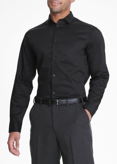 Taylor & Wright Black Poplin Slim Fit Shirt