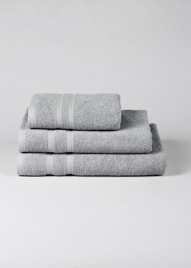 Grey 100% Cotton Towels