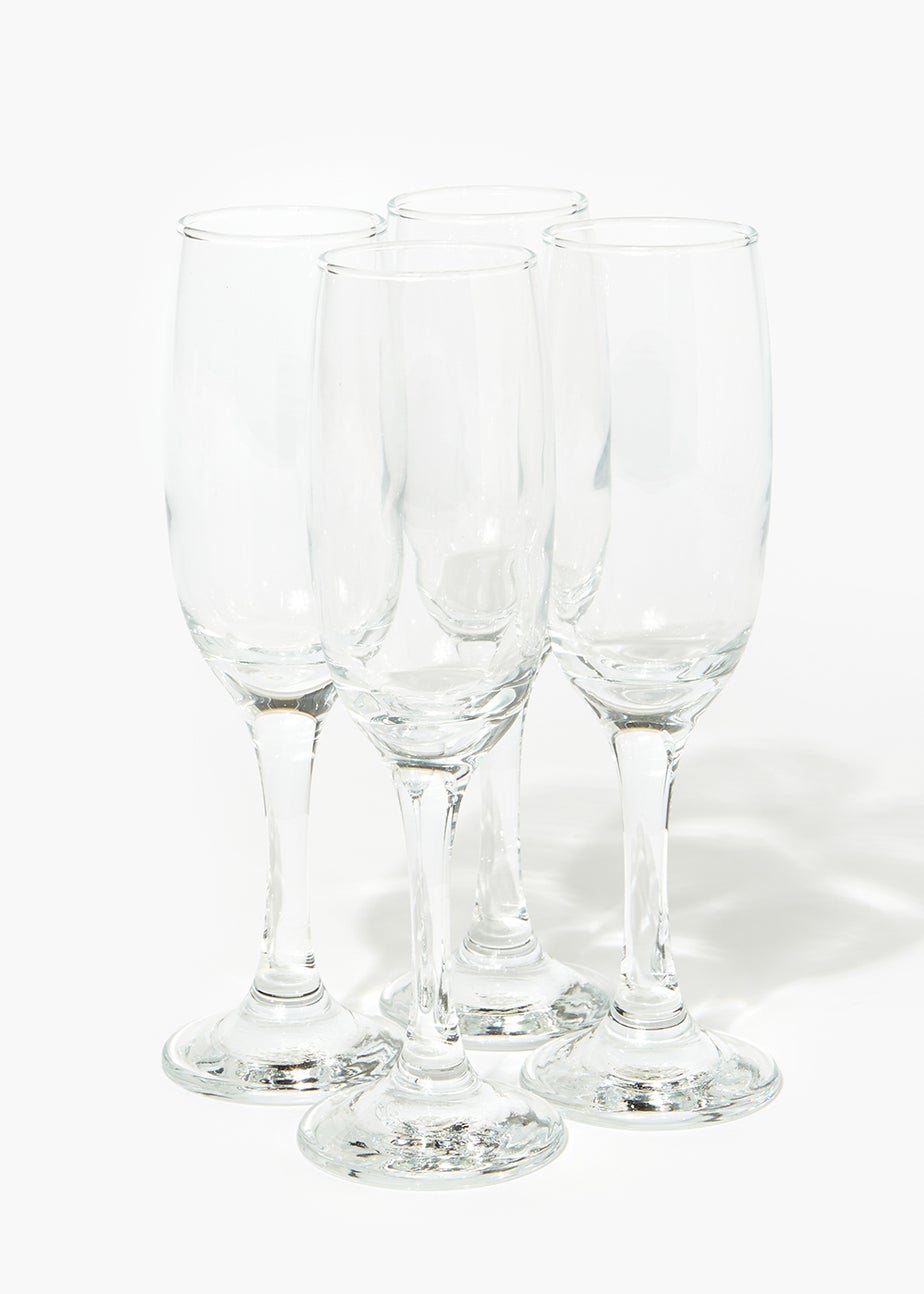 4 Pack Champagne Flutes