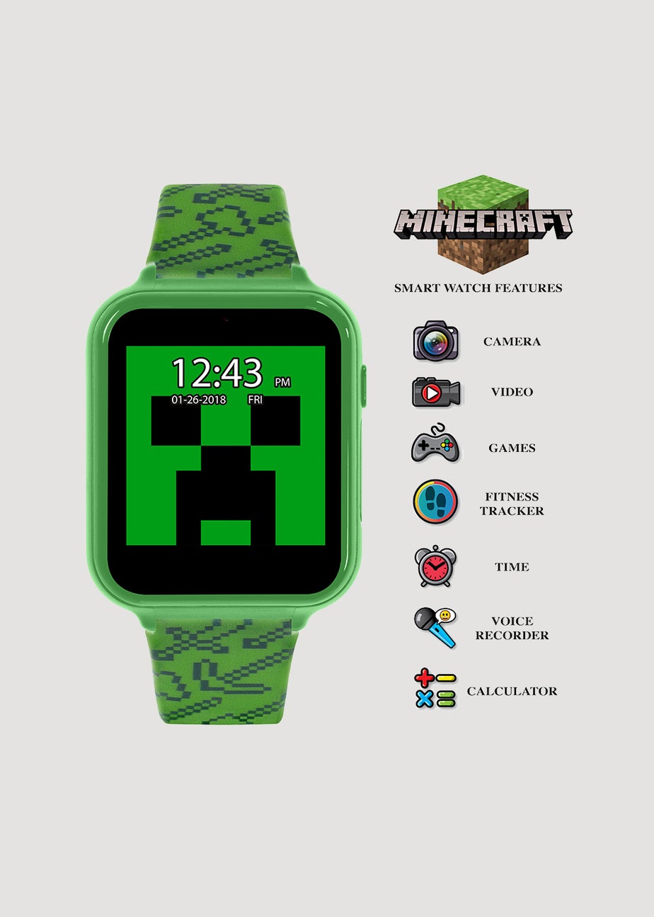 Kids Green Minecraft Smart Watch (One Size)