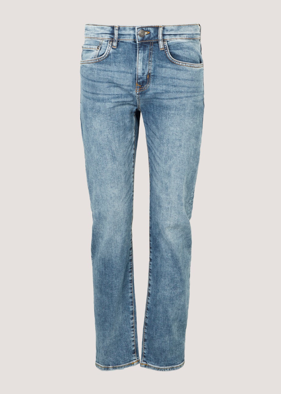 Mid Wash Stretch Slim Fit Jeans