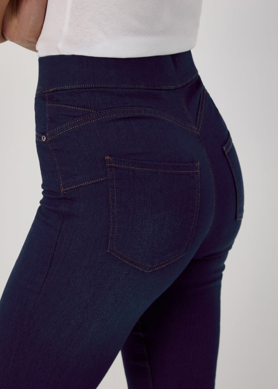 Rosie Dark Wash Push Up Jeggings (Long Length)