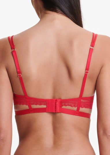 Red Strappy Non Padded Bra