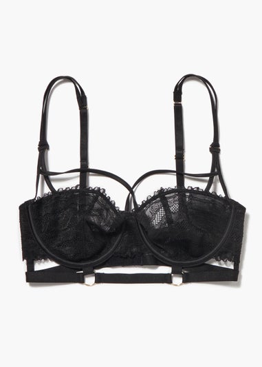 Black Strappy Non Padded Bra