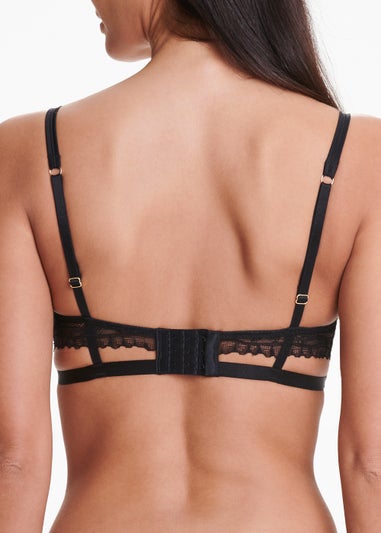 Black Strappy Non Padded Bra