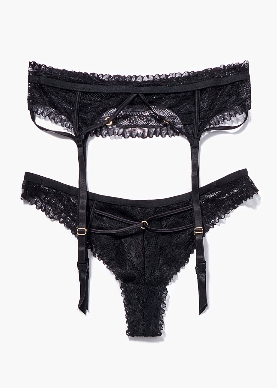 Black Strappy Knickers