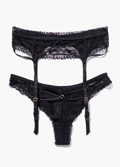 Black Strappy Knickers