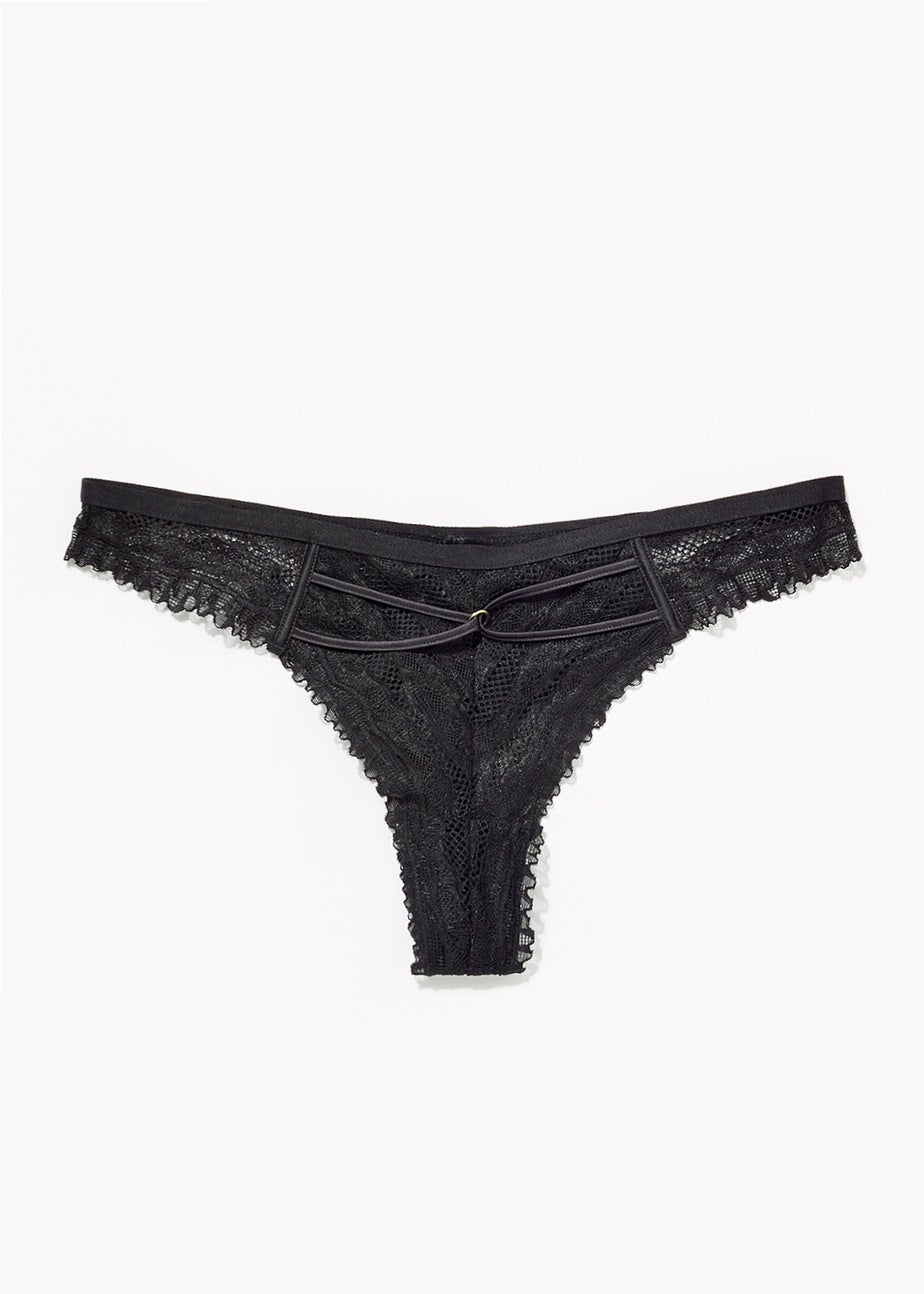 Black Strappy Knickers