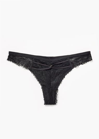 Black Strappy Knickers