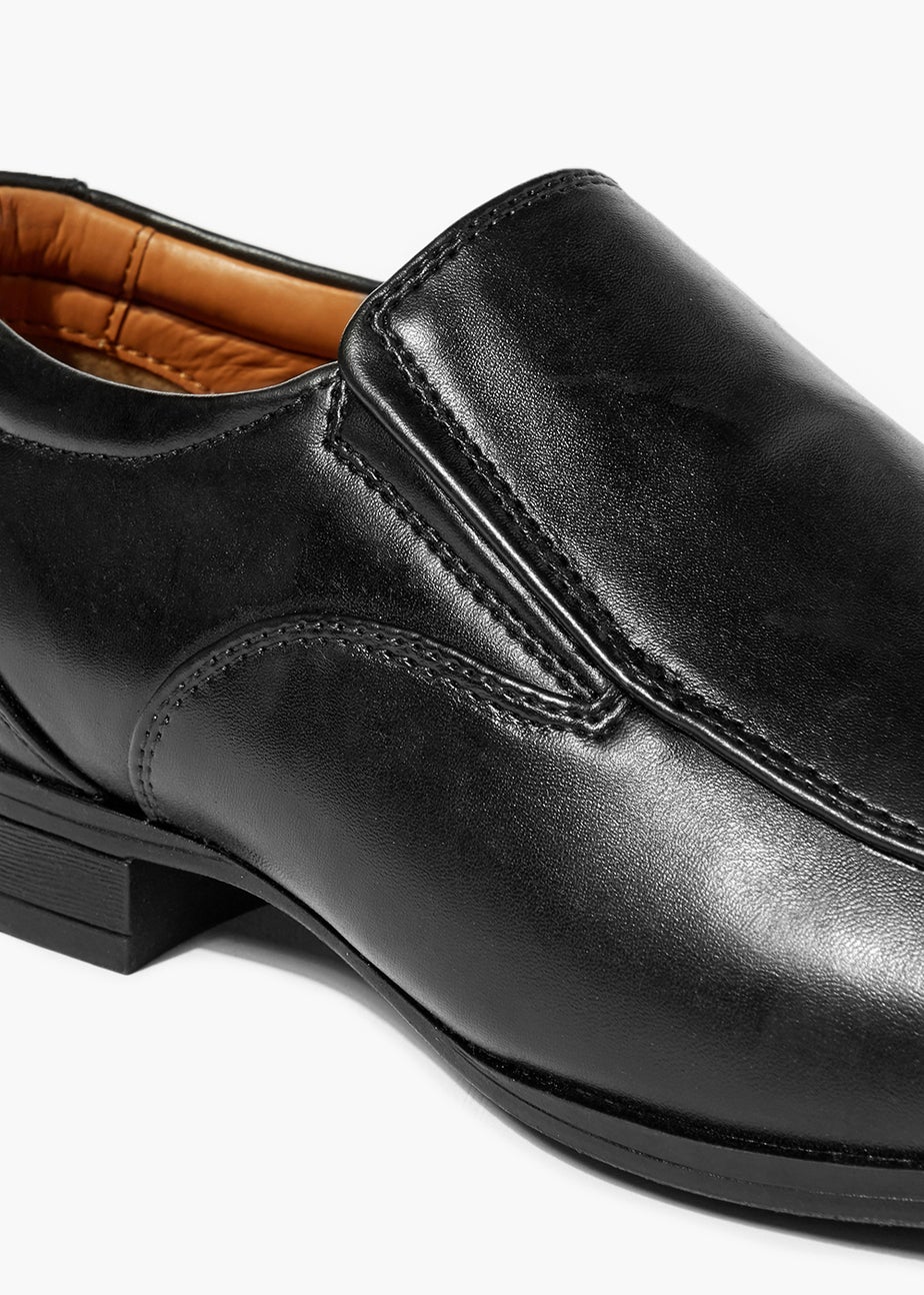 Black Tramline Slip On