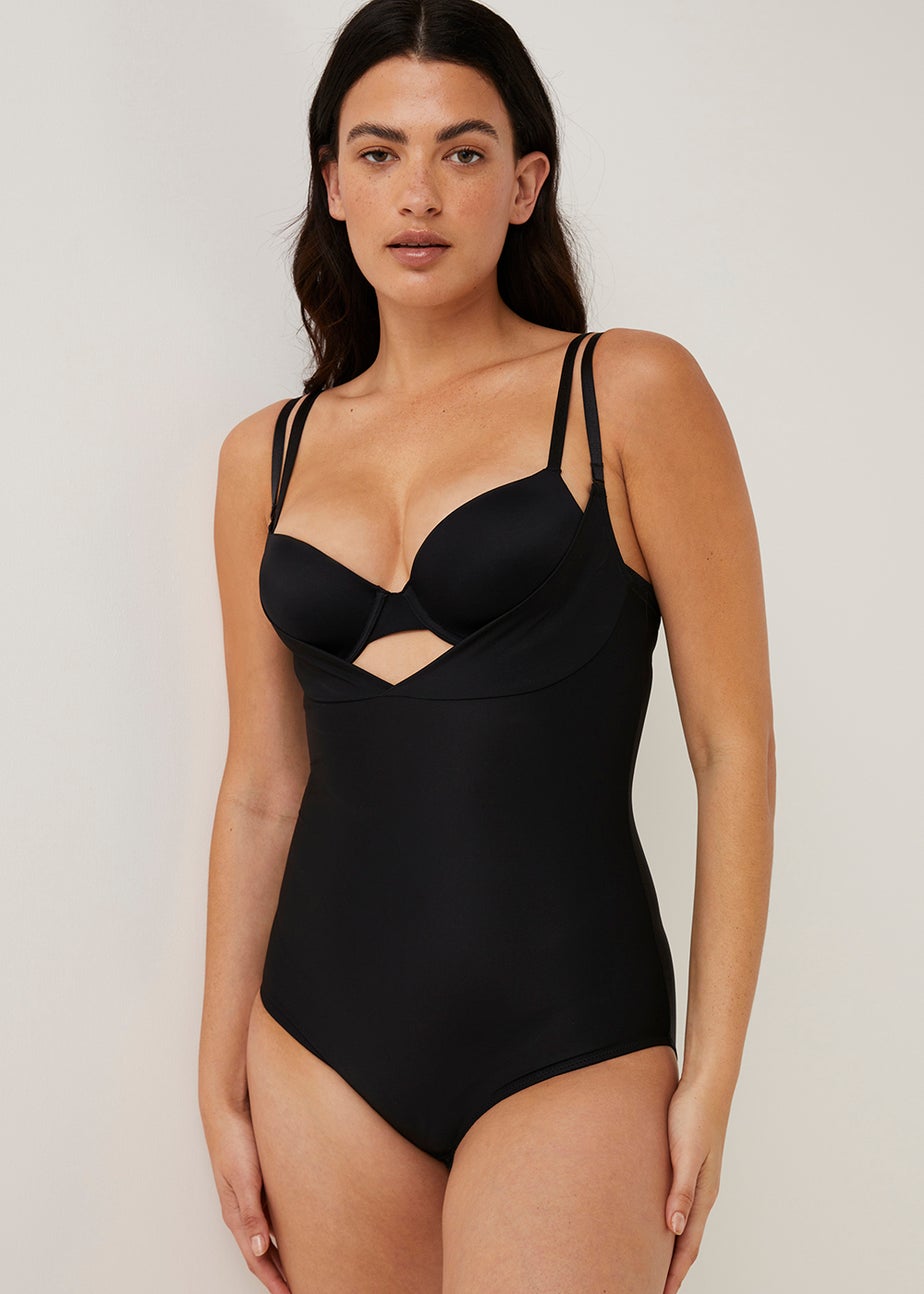 Black Wear Your Own Bra Control Bodysuit