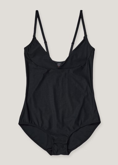 Black Wear Your Own Bra Control Bodysuit