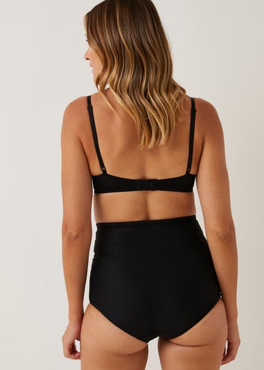 Black High Waisted Medium Support Control Knickers