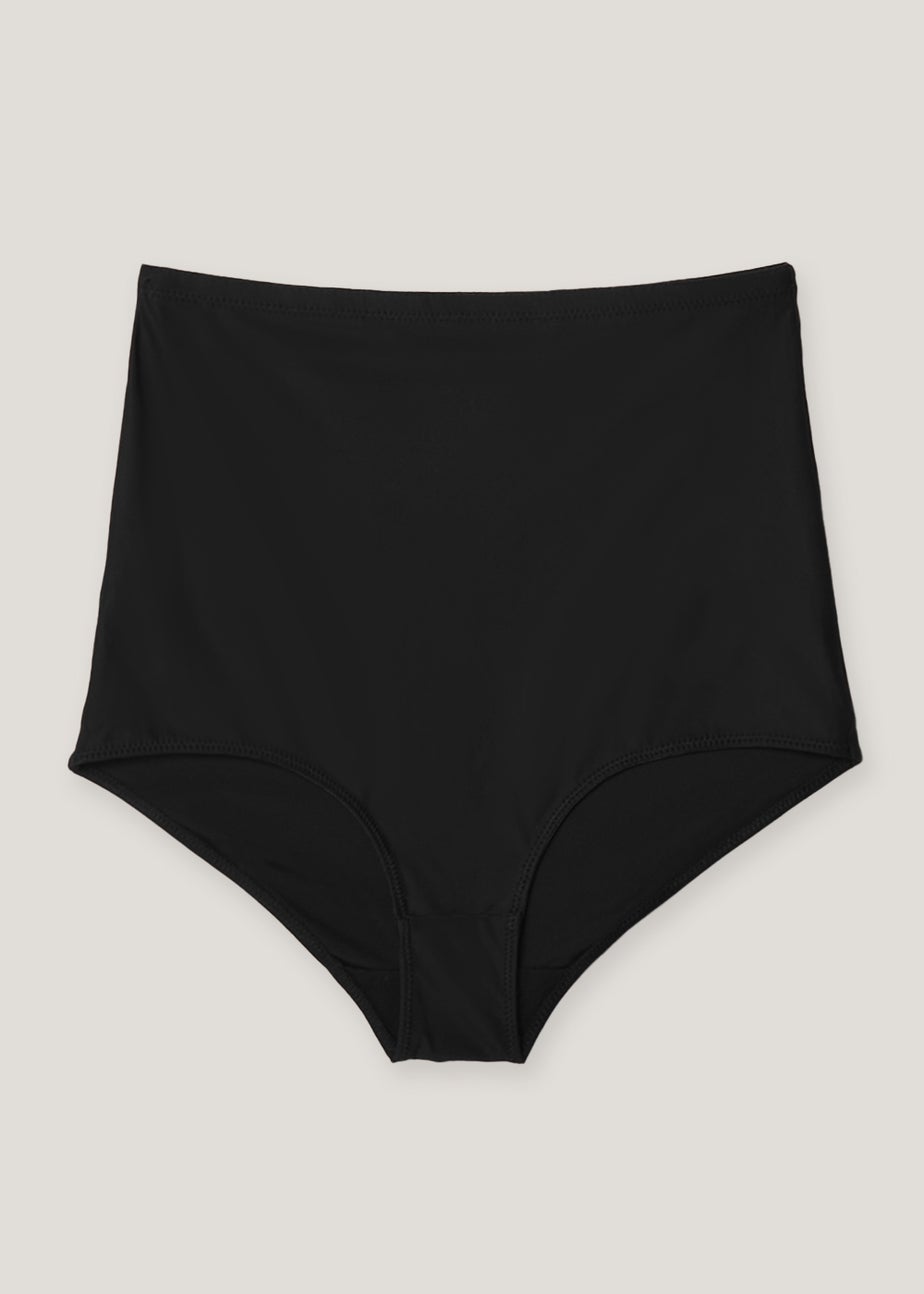 Black High Waisted Medium Support Control Knickers