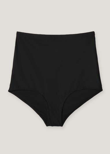 Black High Waisted Medium Support Control Knickers