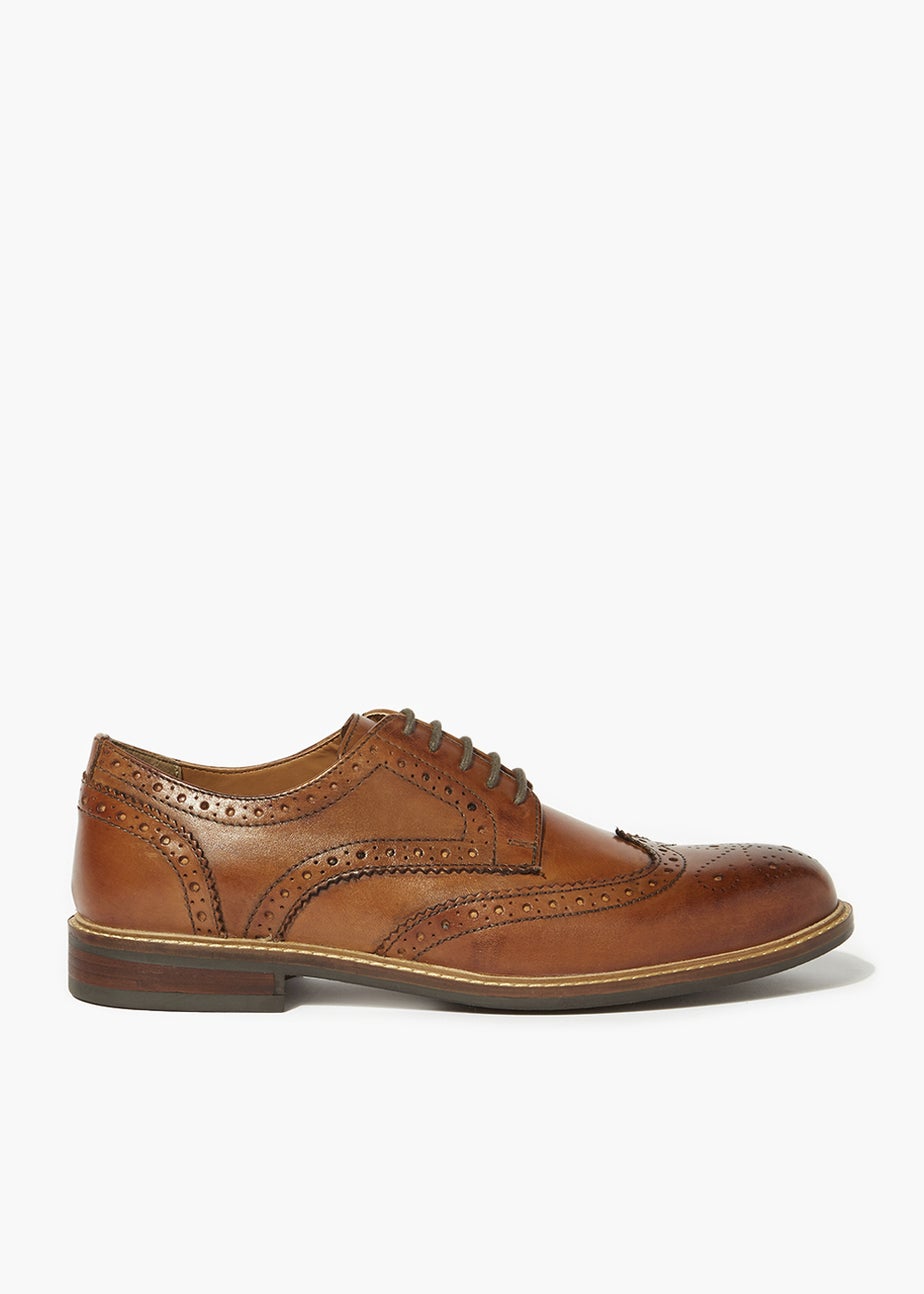 Tan Leather Formal Brogues