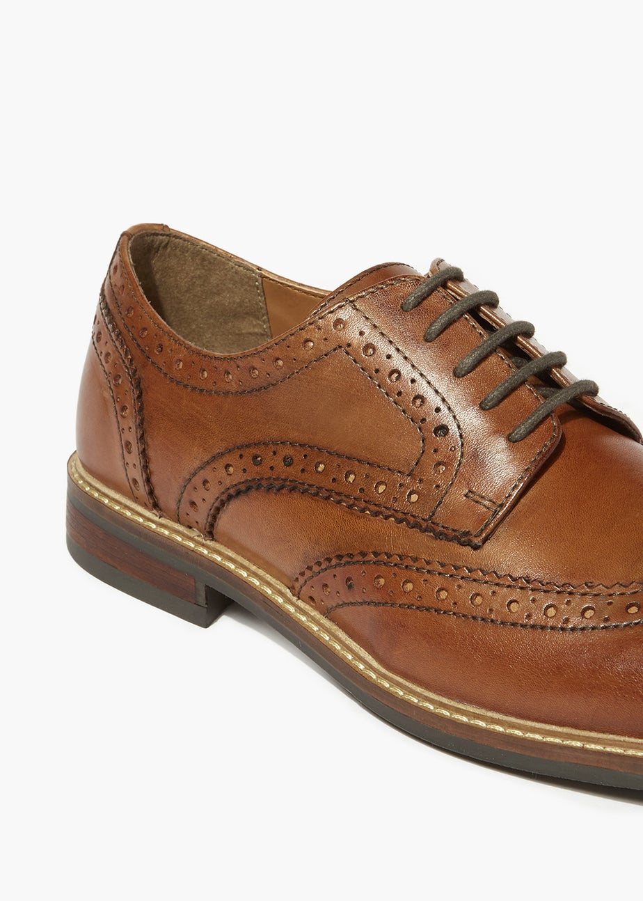 Tan Leather Formal Brogues