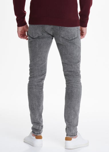 Light Grey Stretch Super Skinny Jeans