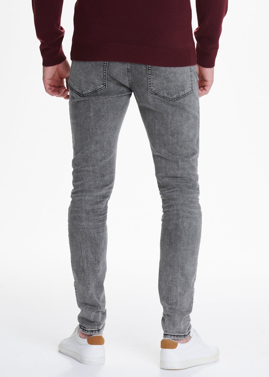 Light Grey Stretch Super Skinny Jeans