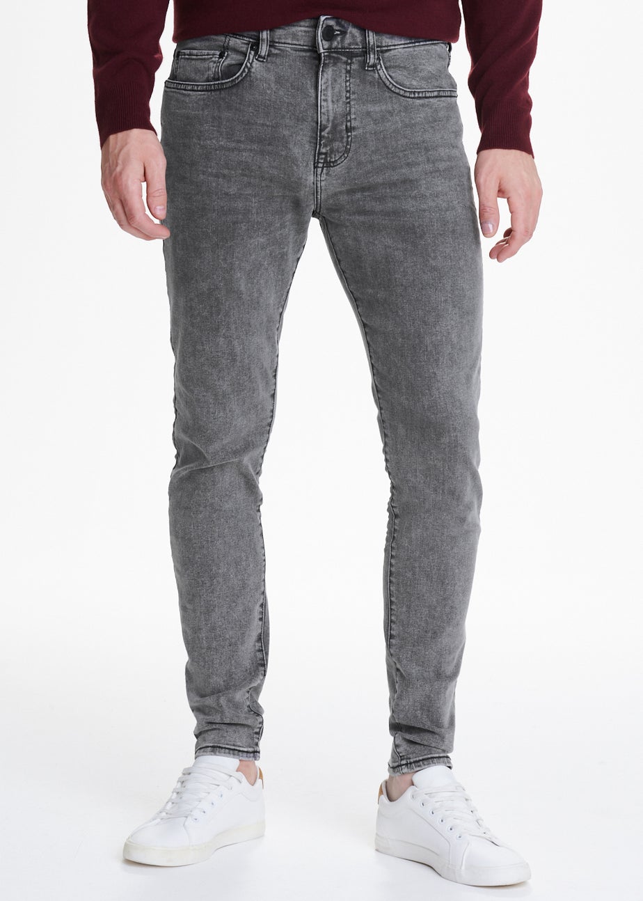 Light Grey Stretch Super Skinny Jeans