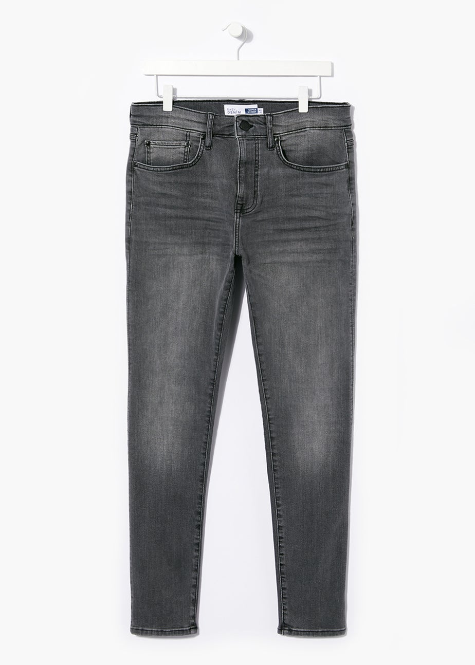 Dark Grey Stretch Super Skinny Jeans