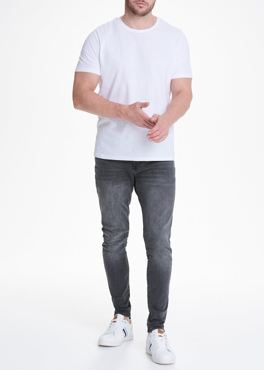 Dark Grey Stretch Super Skinny Jeans